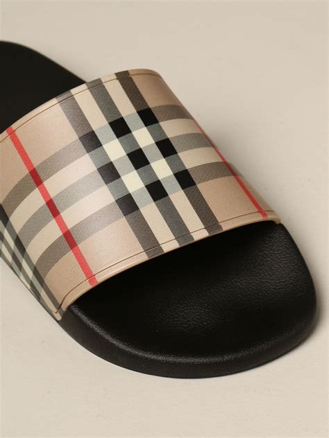 burberry dames slippers|Burberry sandals for men.